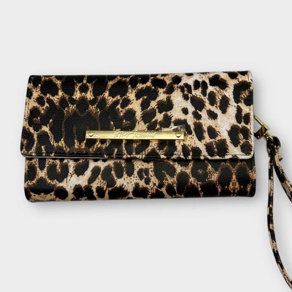 Betsey Johnson Leopard Print Clutch